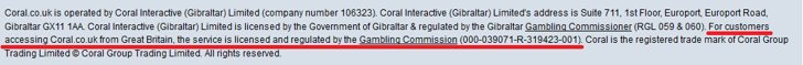 coral licence
