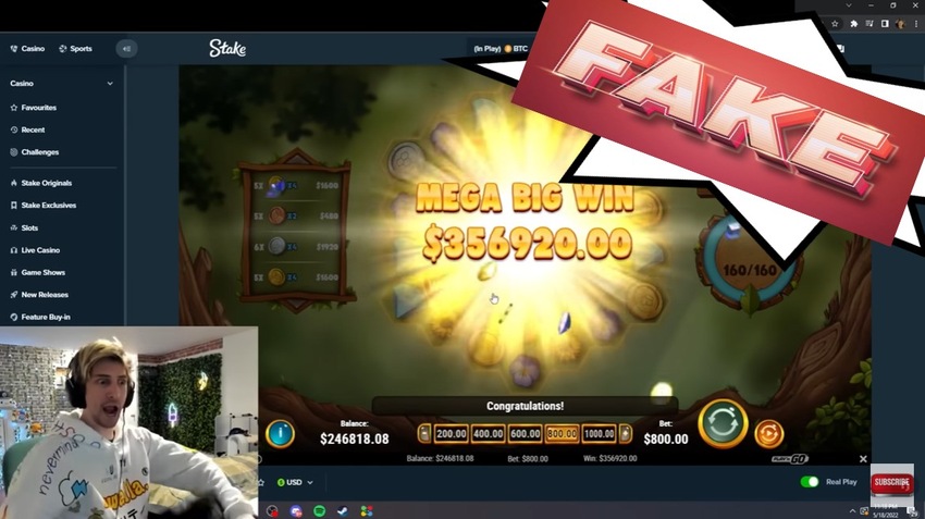 are slot streamers fake