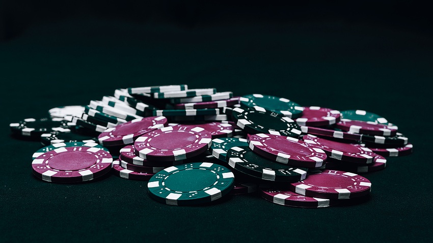 betting chips the pot
