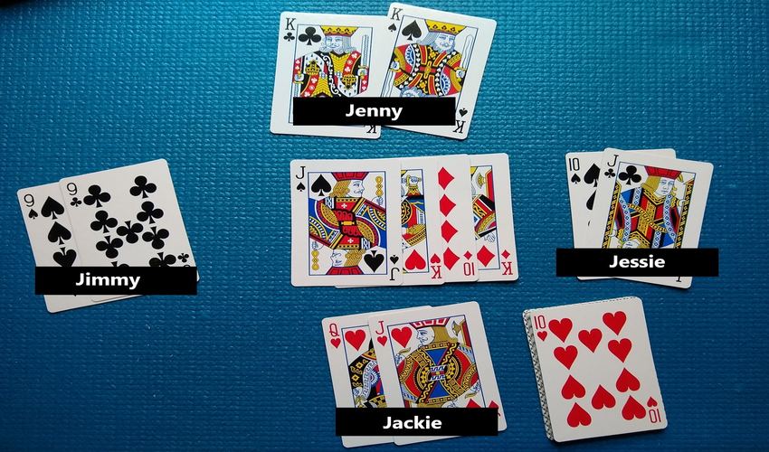euchre trick 3 result