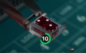 live craps shooting arm
