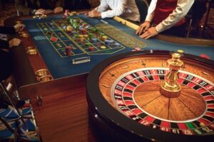 playing roulette