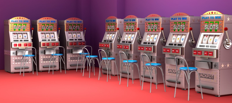 row of slot machines