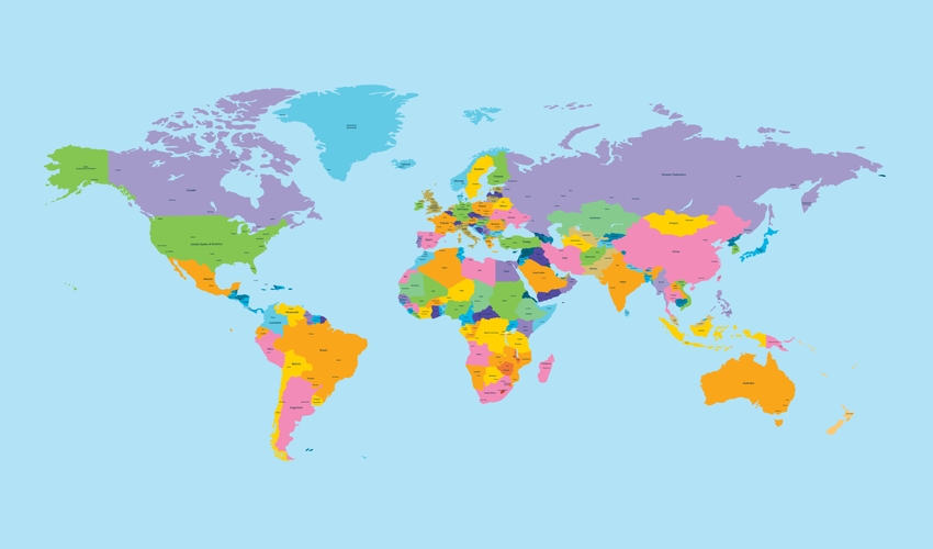 world map
