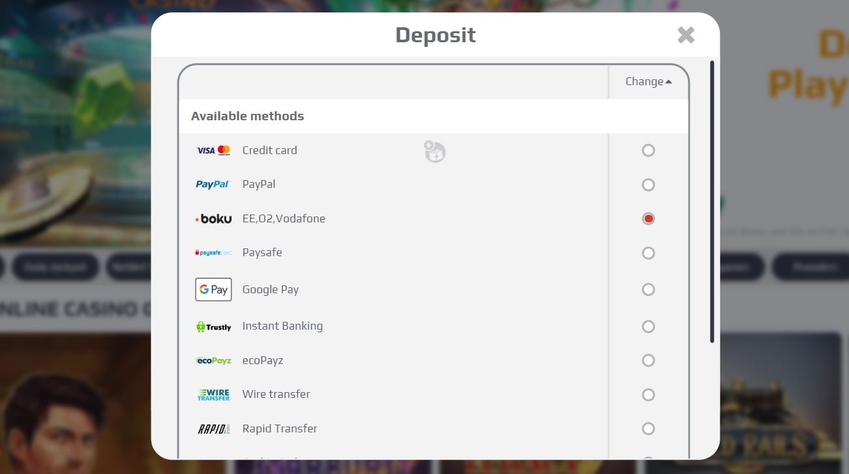 pay by phone deposit