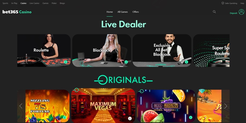 bet365 casino website