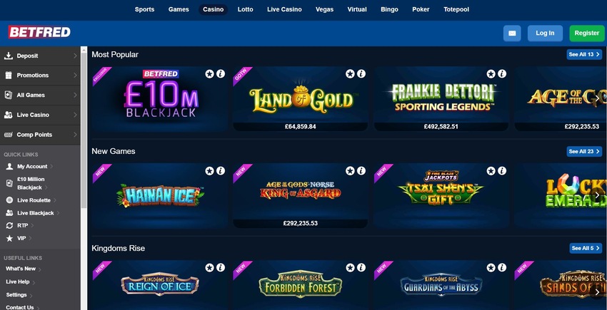 betfred casino website 