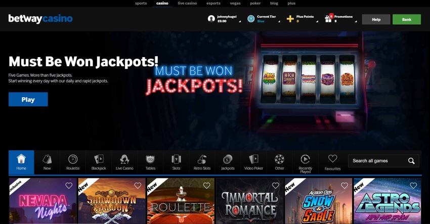 betway homepage 850px