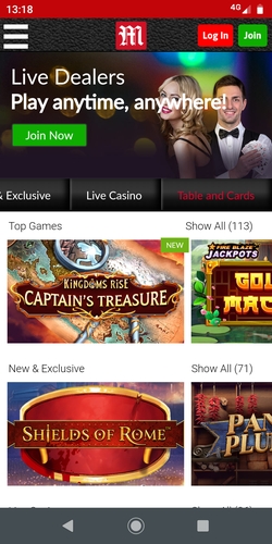 mansion casino mobile app 