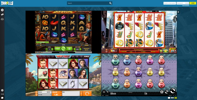 thrills casino games