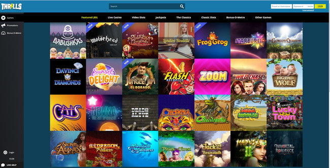 thrills casino