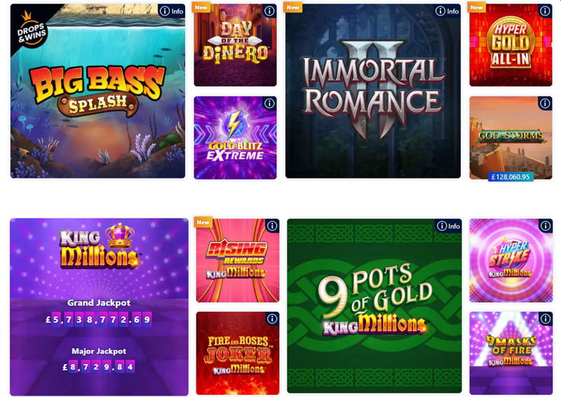 william hill top slots screenshot